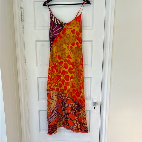 NWT - slinky FARM Rio x Anthropologie Printed Slip Dres - Picture 5 of 10